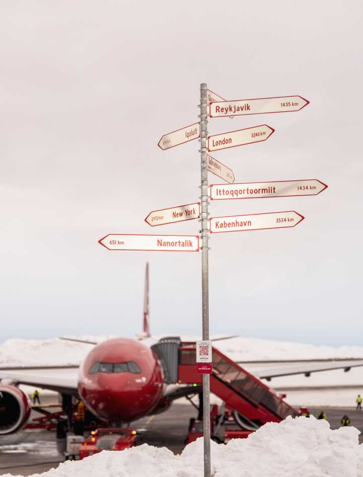 Skilte til Grønland