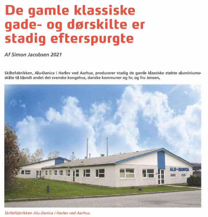 En aktuel historie om vores skiltefabrik